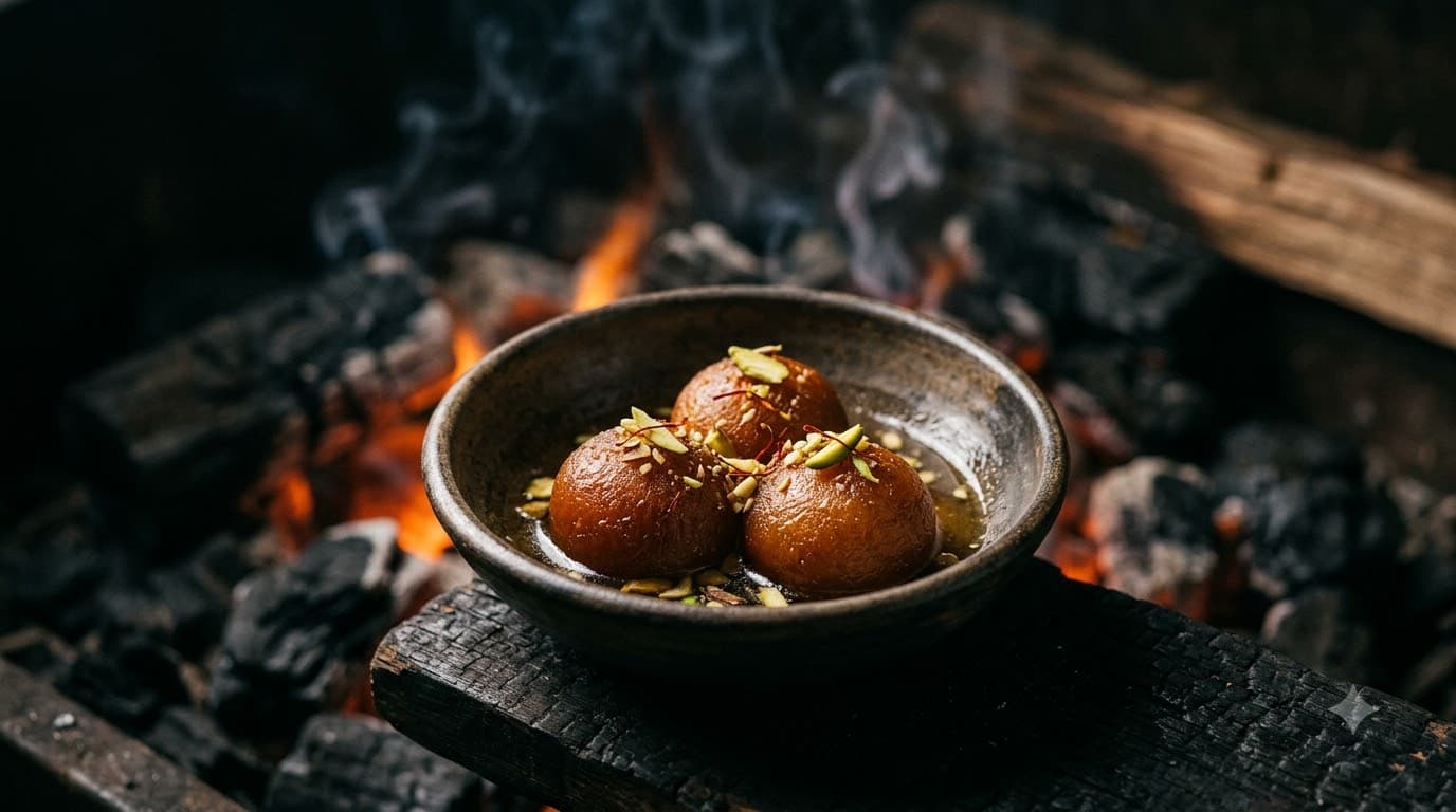 Smoked Gulab Jamun